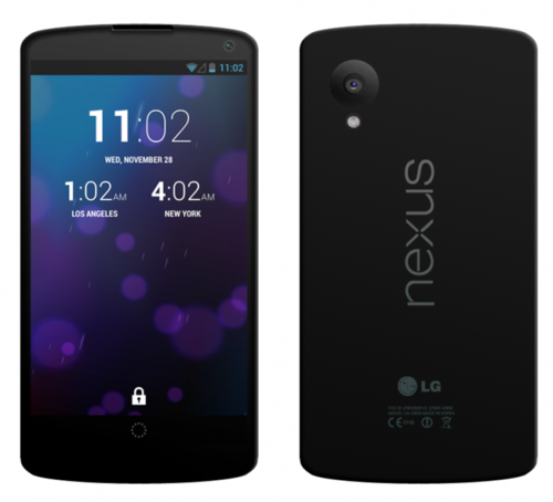 谷歌Nexus 5概念图曝光 LG代工/骁龙600